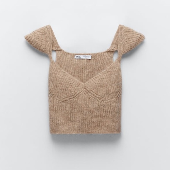 NWT Zara two piece sweater top and shorts set - Picture 13 of 16